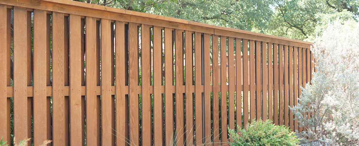 Wooden Shadowbox Fence