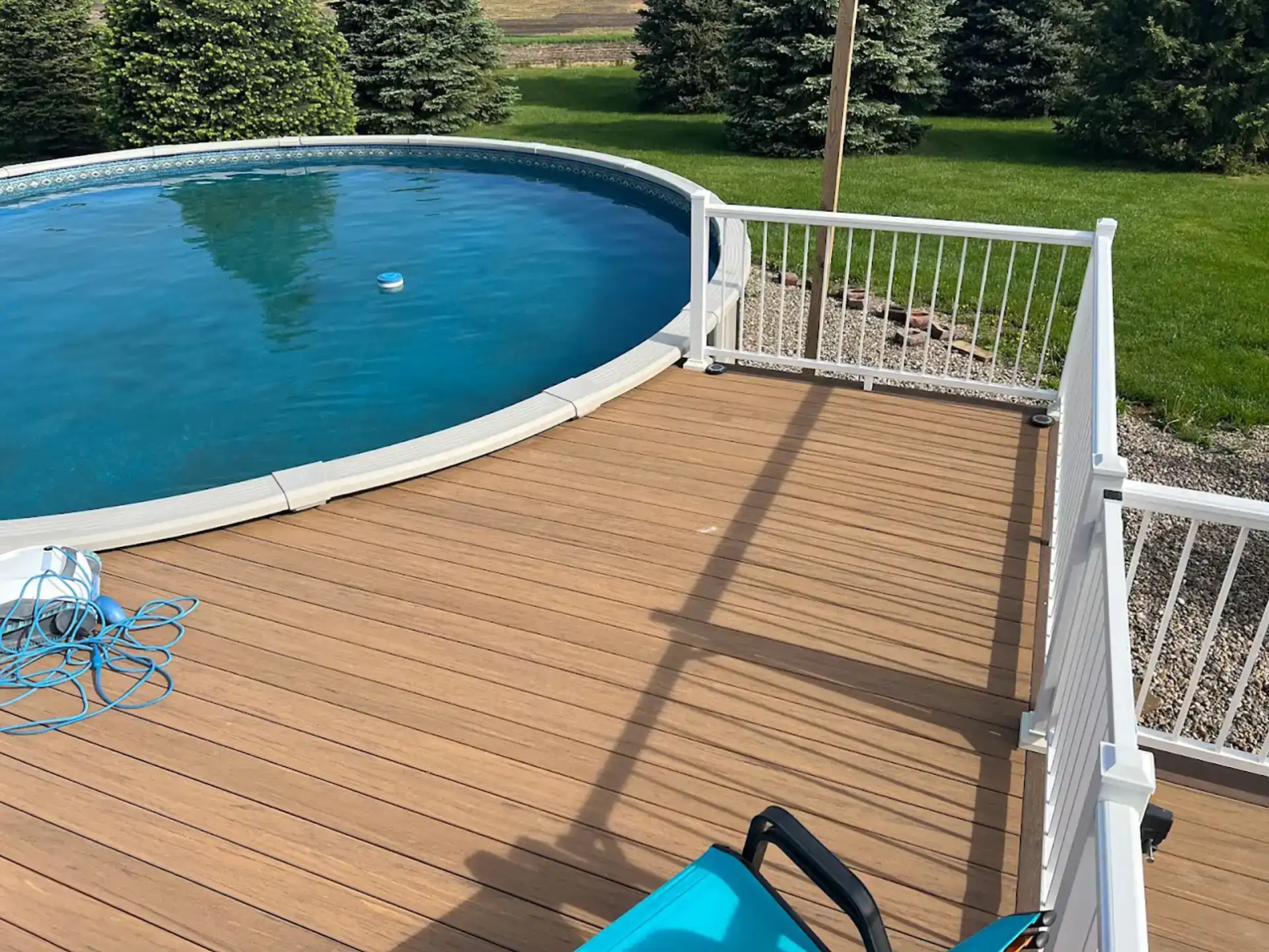 Timbertech deck perfect project for poolside living