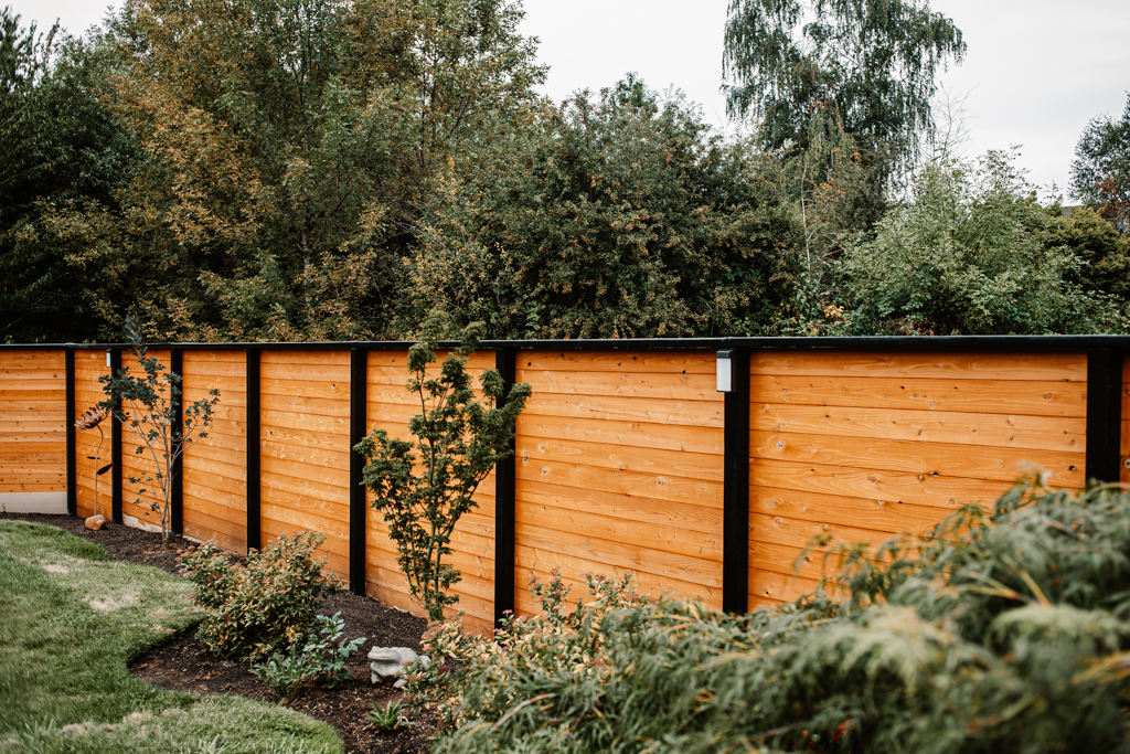 Two-Tone Composite Fence