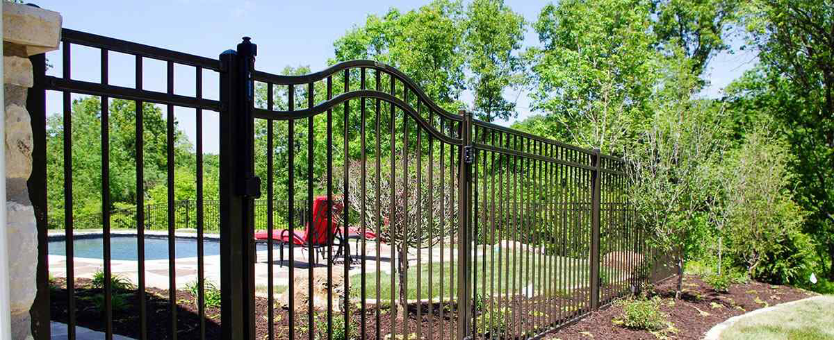 Arched Aluminum Fence