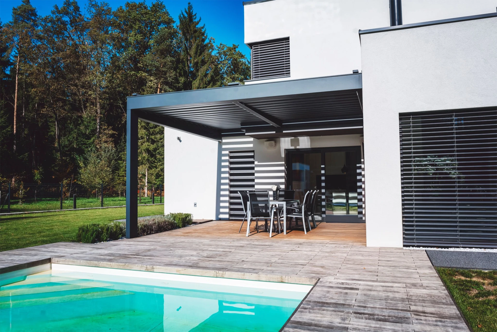 Motorized Louvered Pergolas